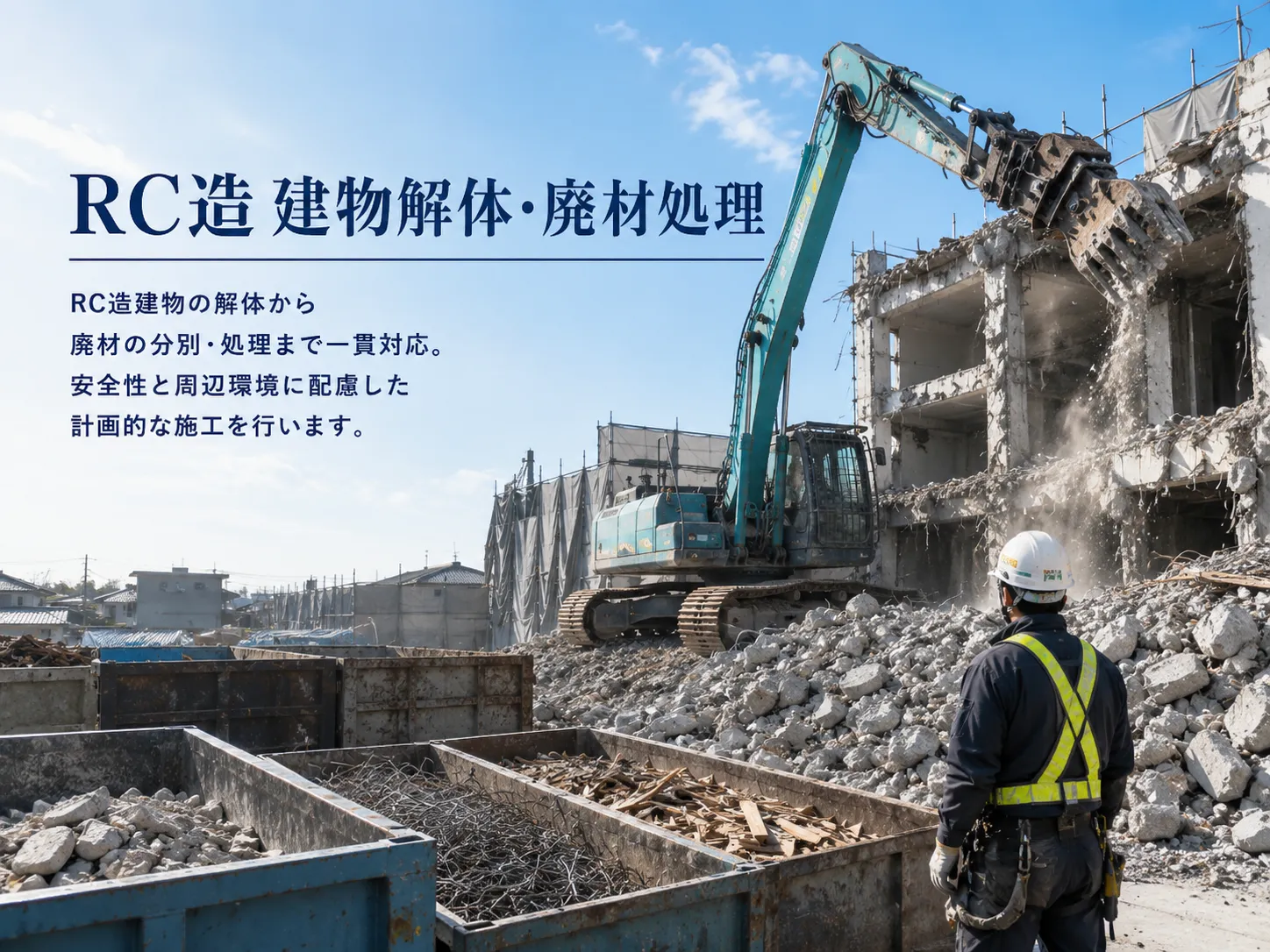 RC造 建物解体・廃材処理