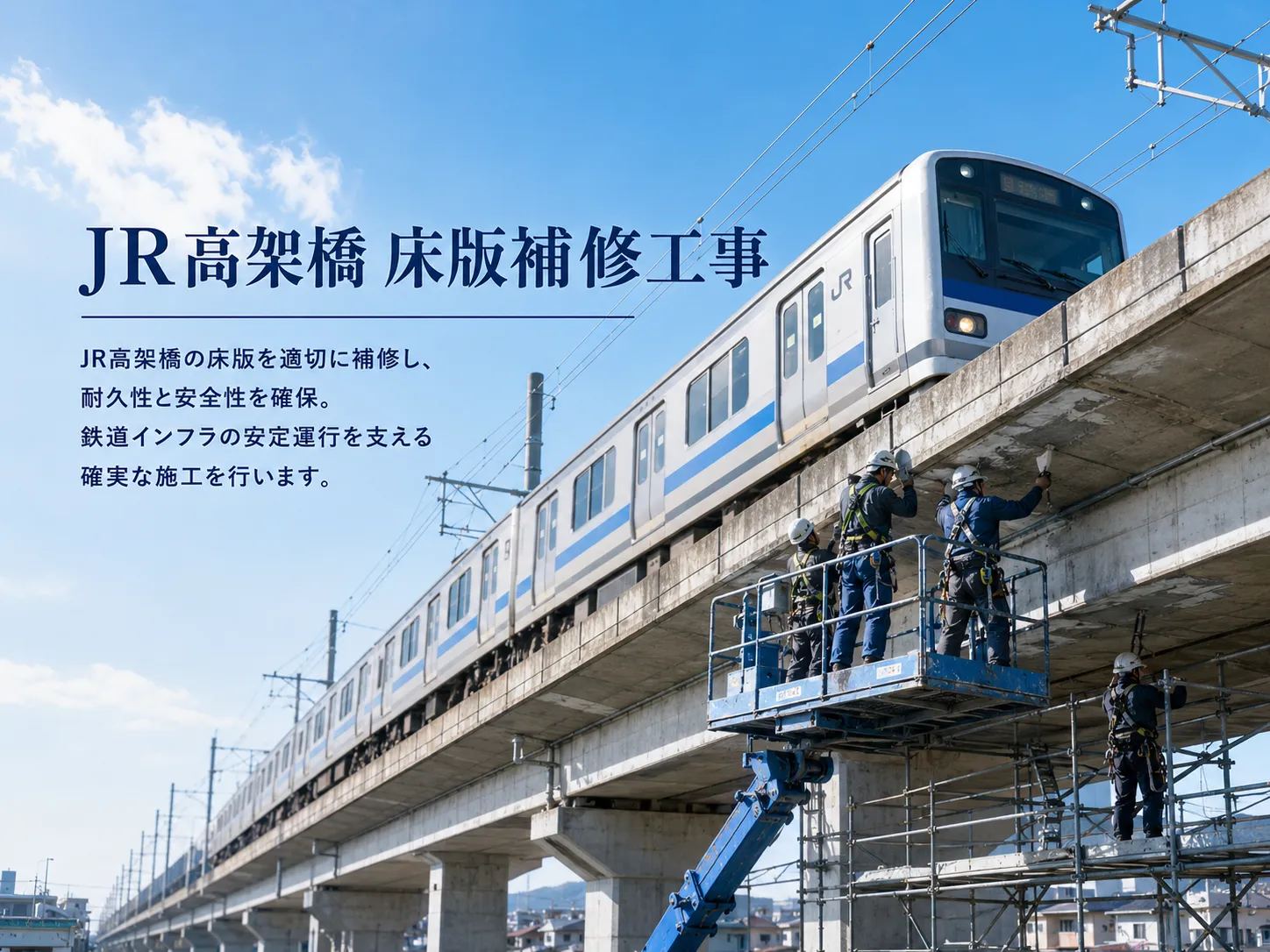 JR高架橋 床版補修工事